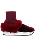 White Premiata Ruby Sneakers - Red