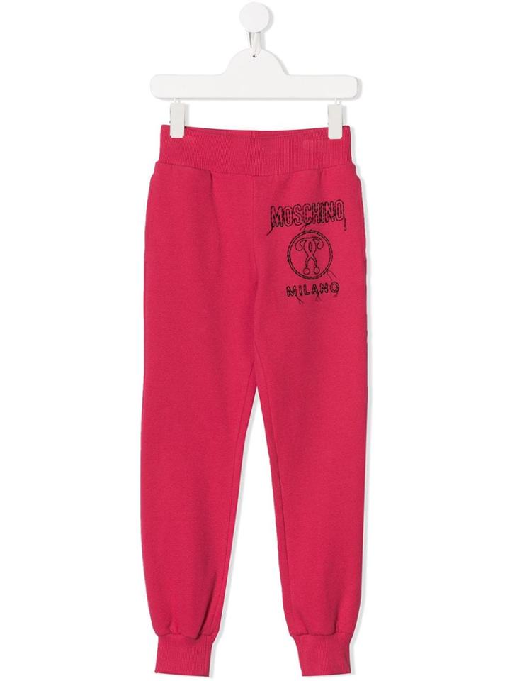 Moschino Kids Teen Teddy Bear Longsleeved T-shirt - Red