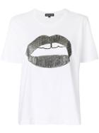 Markus Lupfer Alex Lips Sequined T-shirt - White