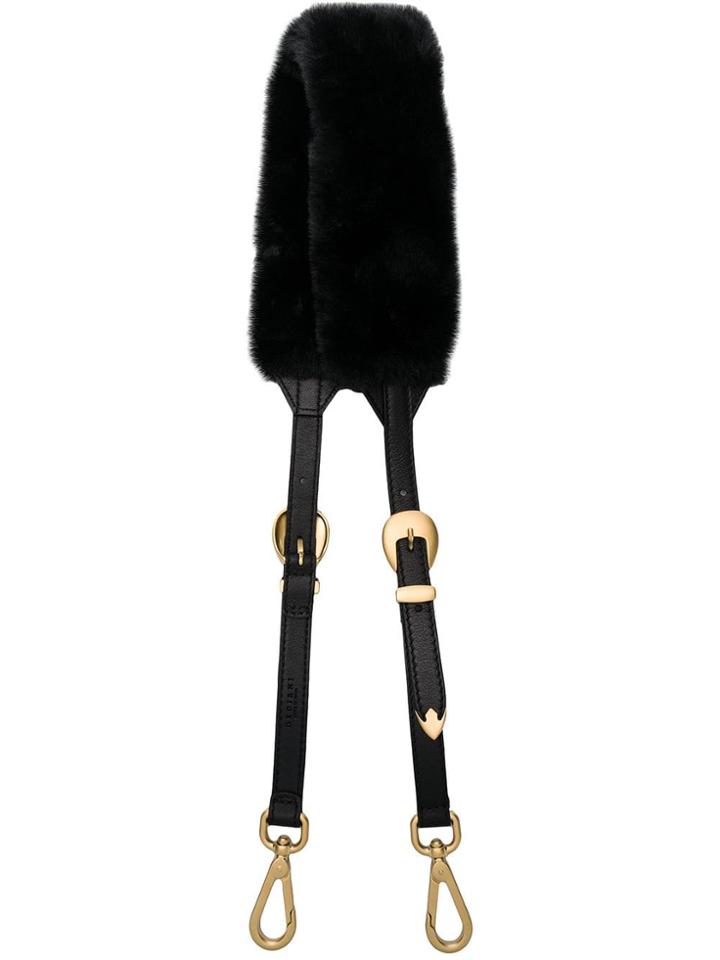 Orciani Mink Fur Bag Strap - Black