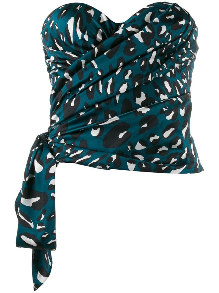 Alexandre Vauthier Strapless Draped Top - Blue