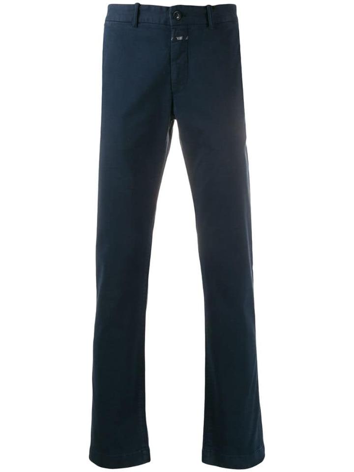 Closed Plain Chinos - Blue
