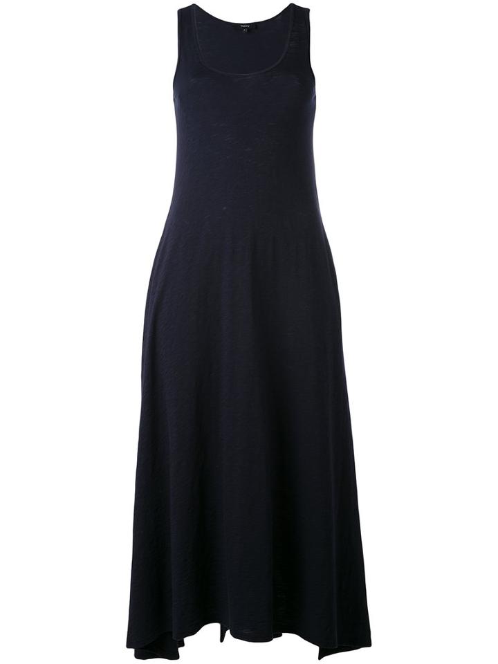 Theory - Racerback Tank Dress - Women - Cotton - M, Blue, Cotton