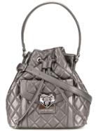Love Moschino Quilted Bucket Tote, Women's, Grey