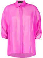 Styland Draped Sleeve Shirt - Pink