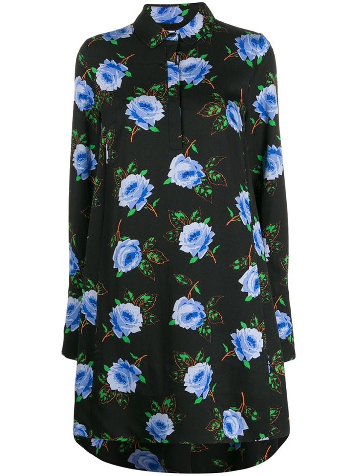 Essentiel Antwerp Floral Shirt Dress - Black