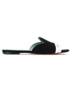 Blue Bird Shoes Panelled Leather Mules - Black