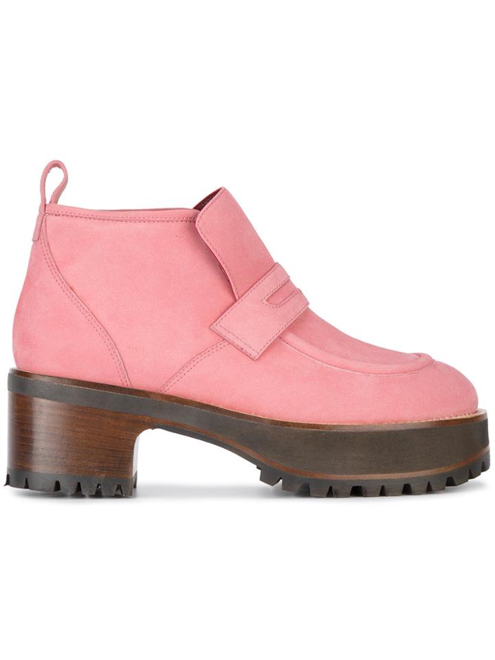 Sies Marjan Jane Chukka 65 Boots - Pink & Purple