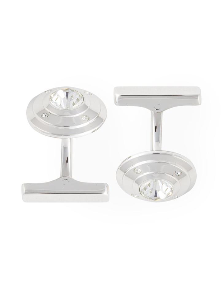 Canali Crystal Embellished Cufflinks