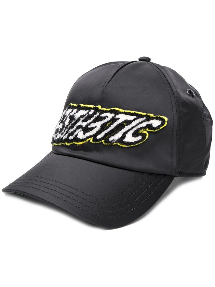 Diesel Slogan Embroidered Cap - Black
