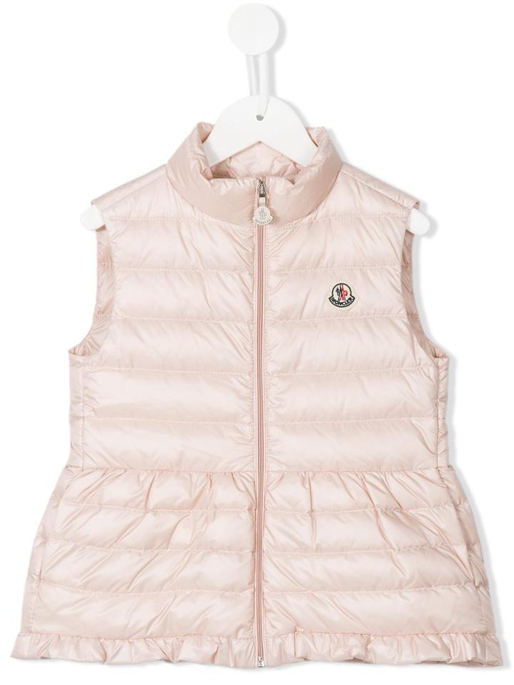 Moncler Kids Zipped Vest, Girl's, Size: 8 Yrs, Pink/purple