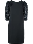 Emanuel Ungaro Lacy Puff Sleeve Dress