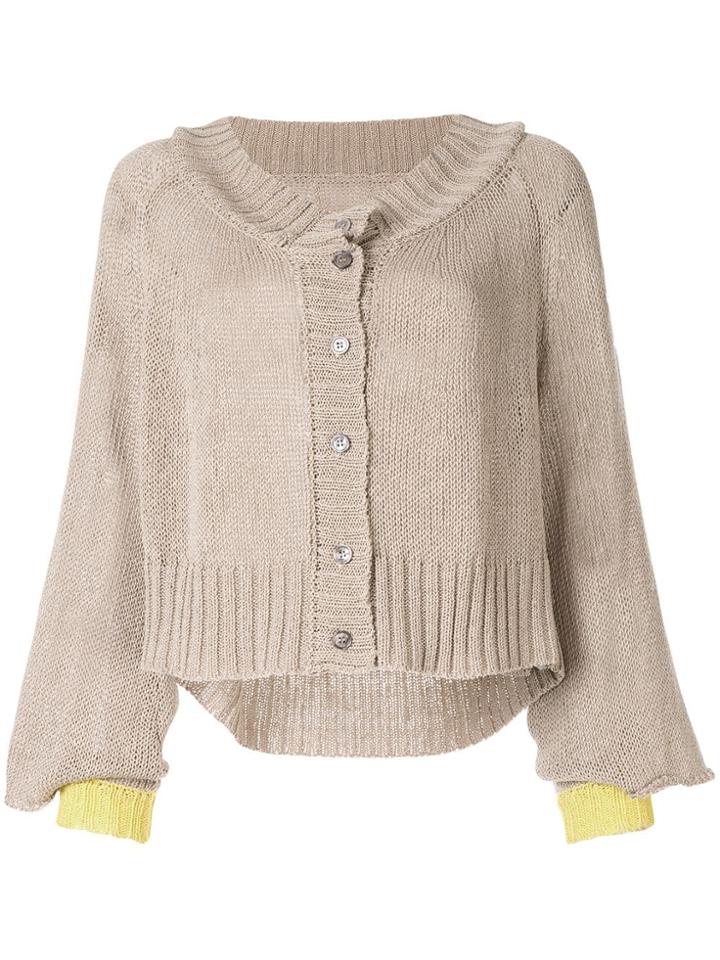 Taylor Situation Two-tone Cardigan - Neutrals