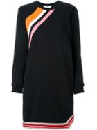Msgm Stripe Detail Sweatshirt Dress