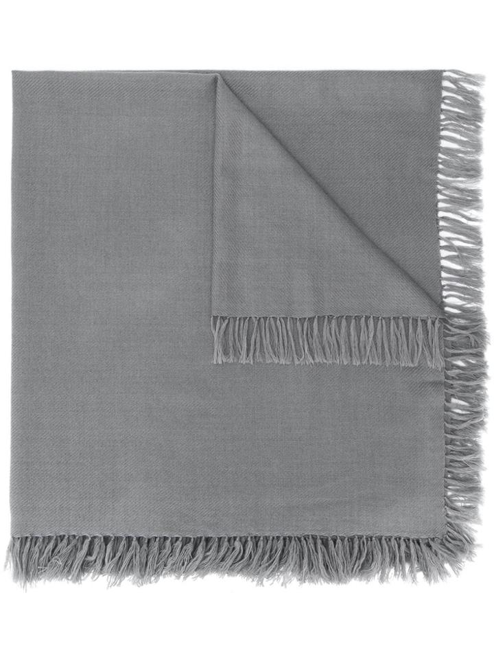Isabel Marant Tassel Shawl Scarf - Grey
