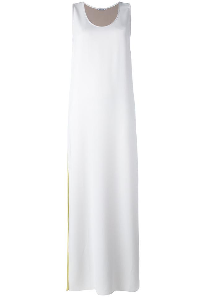 P.a.r.o.s.h. Colour Block Long Dress, Women's, Size: Large, Nude/neutrals, Polyester