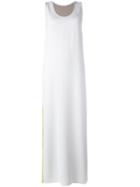 P.a.r.o.s.h. Colour Block Long Dress, Women's, Size: Large, Nude/neutrals, Polyester