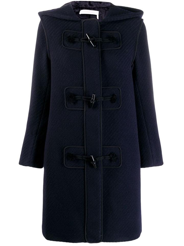 See By Chloé Toggle Hooded Coat - Blue