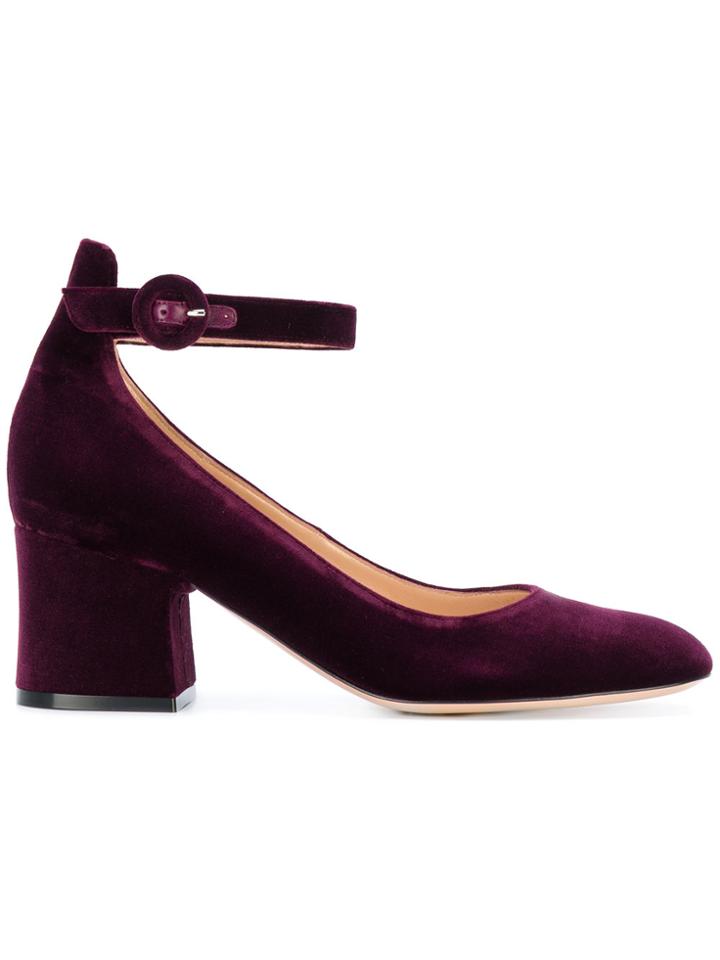 Gianvito Rossi Greta Mid-heel Pumps - Pink & Purple