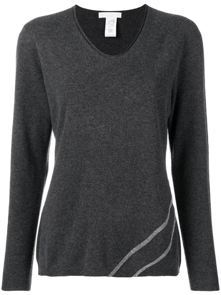 Fabiana Filippi Embellished Jumper - Grey