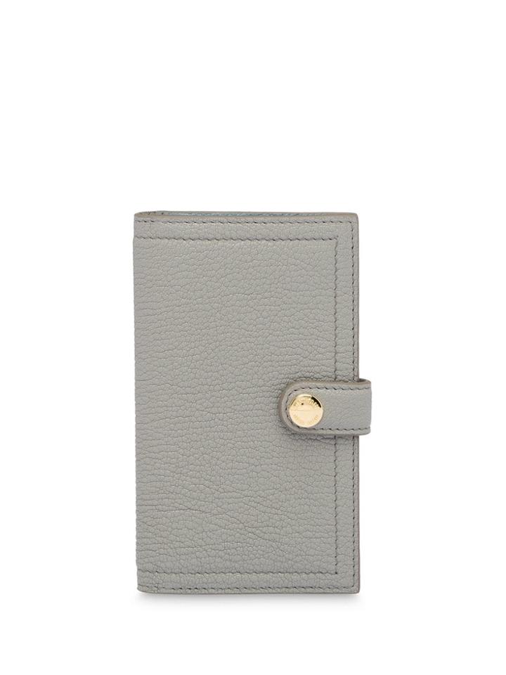 Miu Miu Madras Leather Wallet - Grey