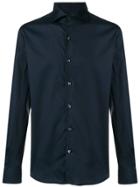Fay Plain Button Shirt - Blue
