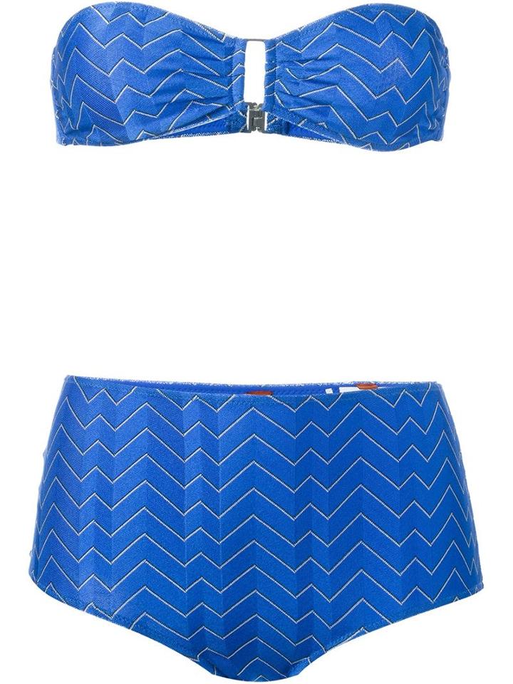 Missoni Zig-zag Knit Bandeau Bikini