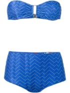 Missoni Zig-zag Knit Bandeau Bikini