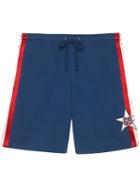 Gucci Cotton Jersey Shorts With Gg Star - Blue