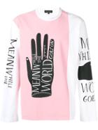 Comme Des Garçons Homme Plus Meanwhile The World Print Jumper - Pink