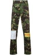 Martine Rose Camouflage Print Patch Trousers - Green