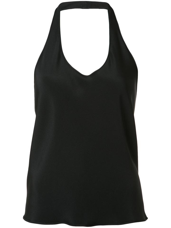 Peter Cohen - Halter-neck Vest - Women - Silk - S, Black, Silk