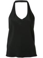 Peter Cohen - Halter-neck Vest - Women - Silk - S, Black, Silk