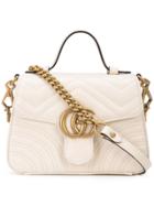 Gucci Gg Marmont Mini Top Handle Bag - White