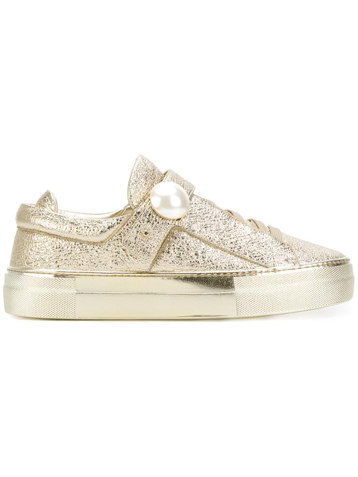 Nicholas Kirkwood Pearlogy Low Top Sneakers - Metallic