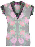 Amir Slama Floral Tulle Blouse - Unavailable