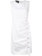 Boutique Moschino Ruched Style Dress - White