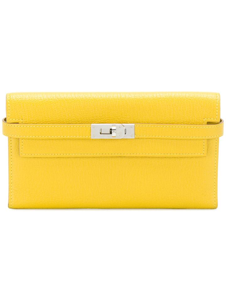 Hermès Vintage Kelly Wallet - Yellow & Orange