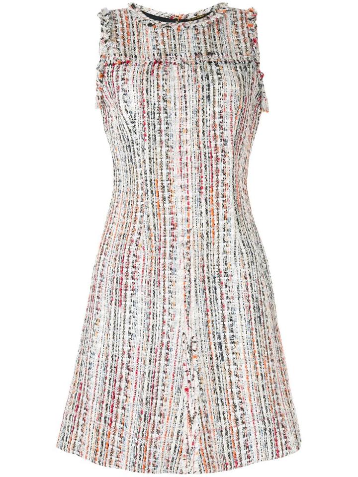 Elie Tahari Dean Bouclé Tweed Dress - Multicolour