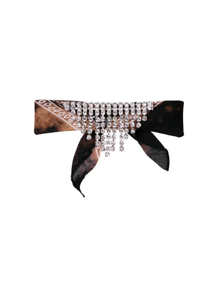 Dannijo Ashanti Bandana Necklace - Black