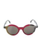 Fendi Round Sunglasses, Women's, Red, Acetate