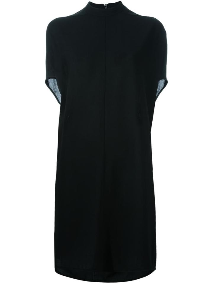Rick Owens 'island' Tunic Dress, Women's, Size: 40, Black, Virgin Wool