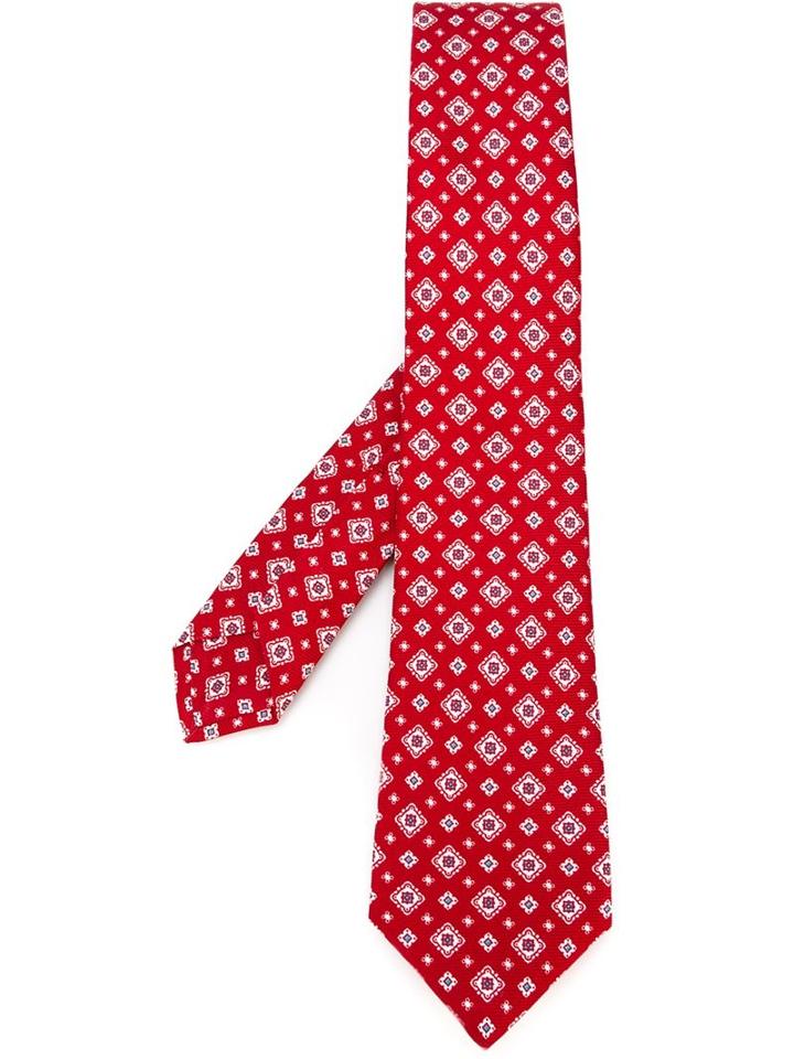 Kiton Geometric Pattern Tie