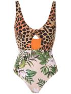 Brigitte Brigitte 9m61fo Folhas/onça Polyamide/spandex/elastane -