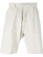 Attachment Drawstring Shorts, Men's, Size: 5, Grey, Cotton/nylon/polyurethane