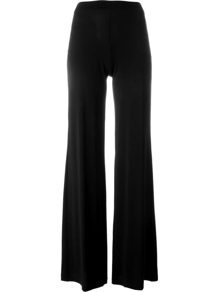 Plein Sud High Waist Palazzo Pants, Women's, Size: 44, Black, Polyamide/spandex/elastane/acetate