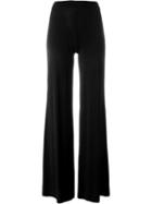 Plein Sud High Waist Palazzo Pants, Women's, Size: 44, Black, Polyamide/spandex/elastane/acetate
