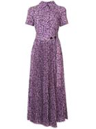 Goen.j Simona Printed Midi Dress - Purple