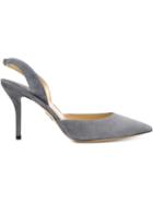 Paul Andrew Passion Pumps, Women's, Size: 39, Grey, Leather/suede