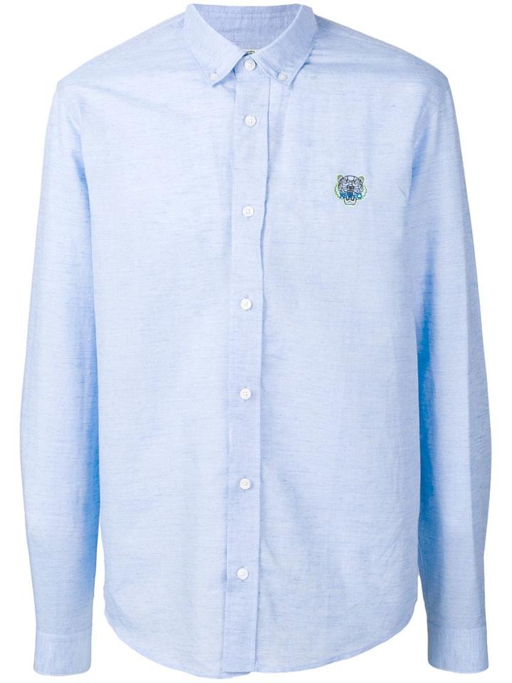 Kenzo Tiger Embroidery Shirt - Blue